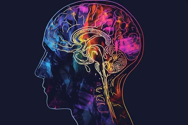 大脑的彩色图像